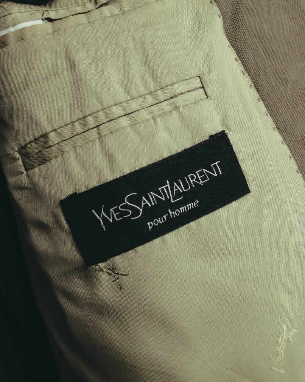 "Yves Saint Laurent pour homme" 80's-90's Structured double-breasted wool blazer