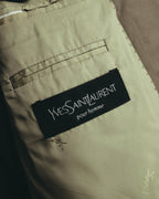 "Yves Saint Laurent pour homme" 80's-90's Structured double-breasted wool blazer
