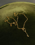 "Salvatore Ferragamo" 00's-20's Gancini key pendant necklace