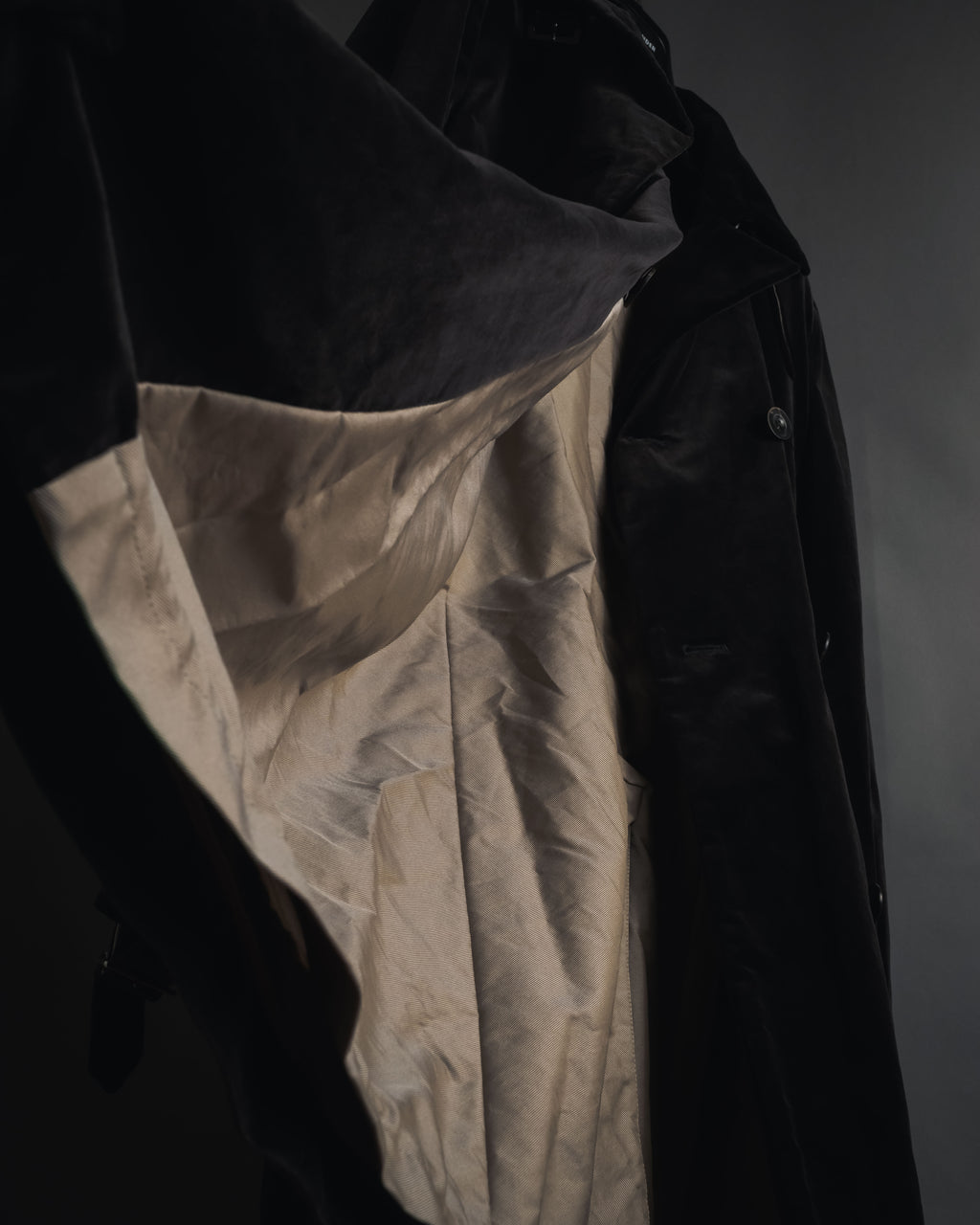 -SPECIAL- "JIL SANDER"
90’s-00’s Architectural cotton velvet belted coat