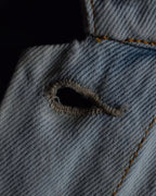 "Acne Studios" Washed light blue short denim jacket