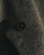 “BALENCIAGA” 00’s-10’s Wool angora wide-lapel coat