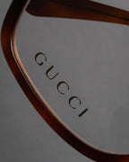 “GUCCI” 2017-2022 Bee motif havana eyeglasses