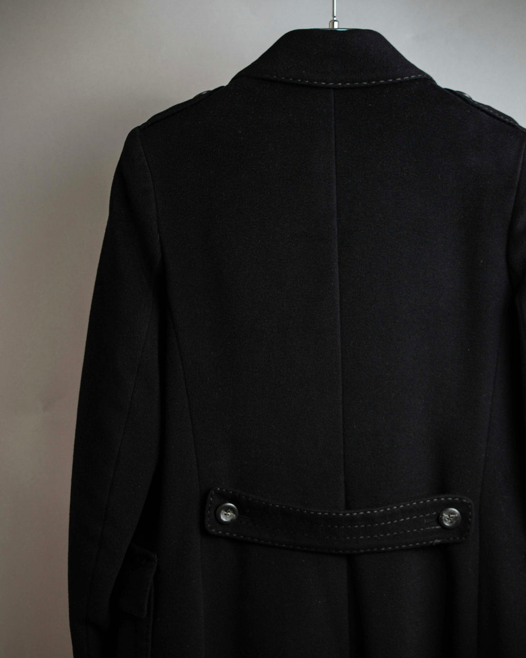 "Max Mara" Stitch design draping chester coat