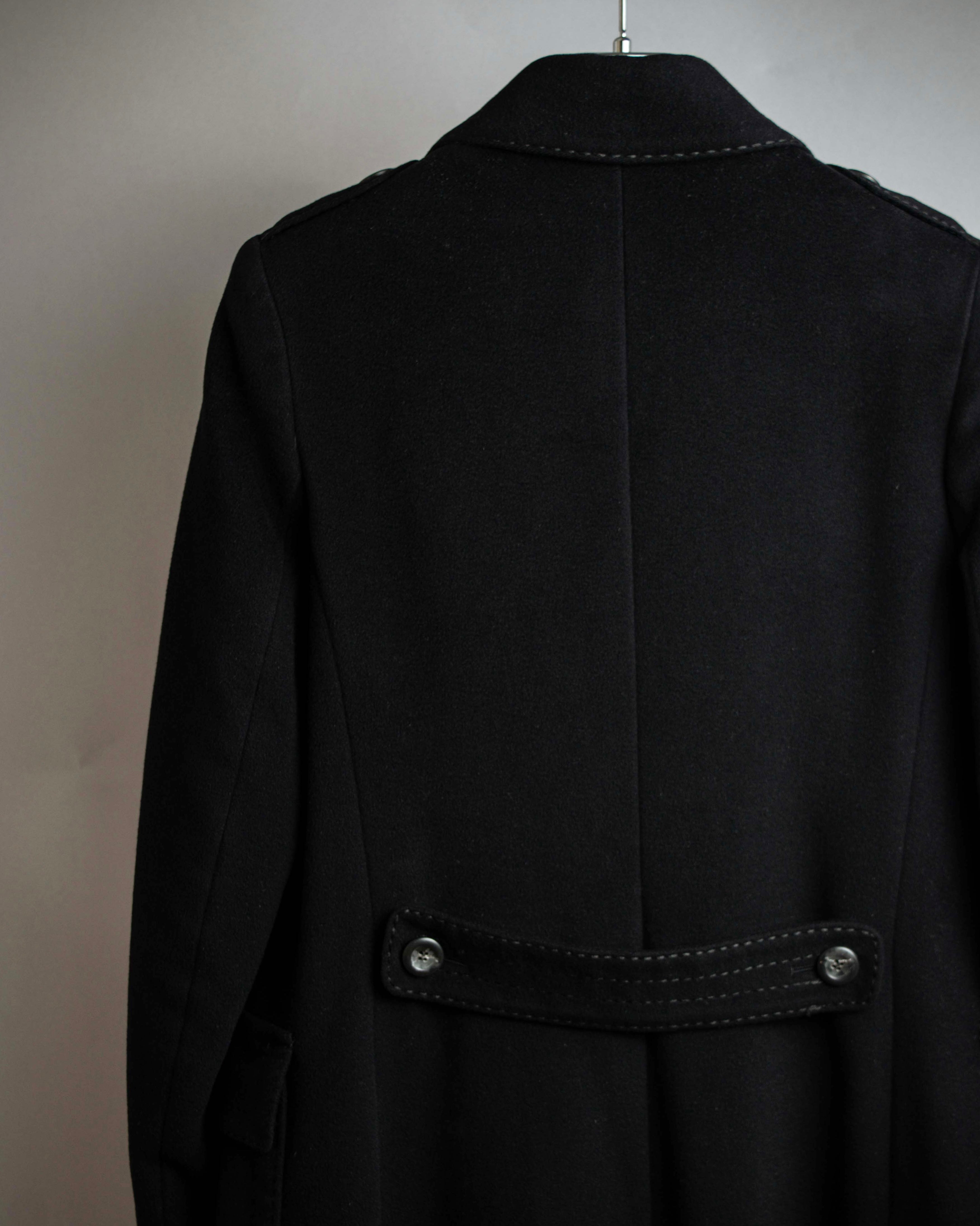 "Max Mara" Stitch design draping chester coat
