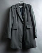 "MM6 MAISON MARGIELA" Wrap front oversized tailored jacket