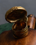 "YVES SAINT LAURENT" Treasure box style turquoise artillery ring