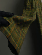 "Christian Dior" 80's-90's Wool plaid blouson and trousers set