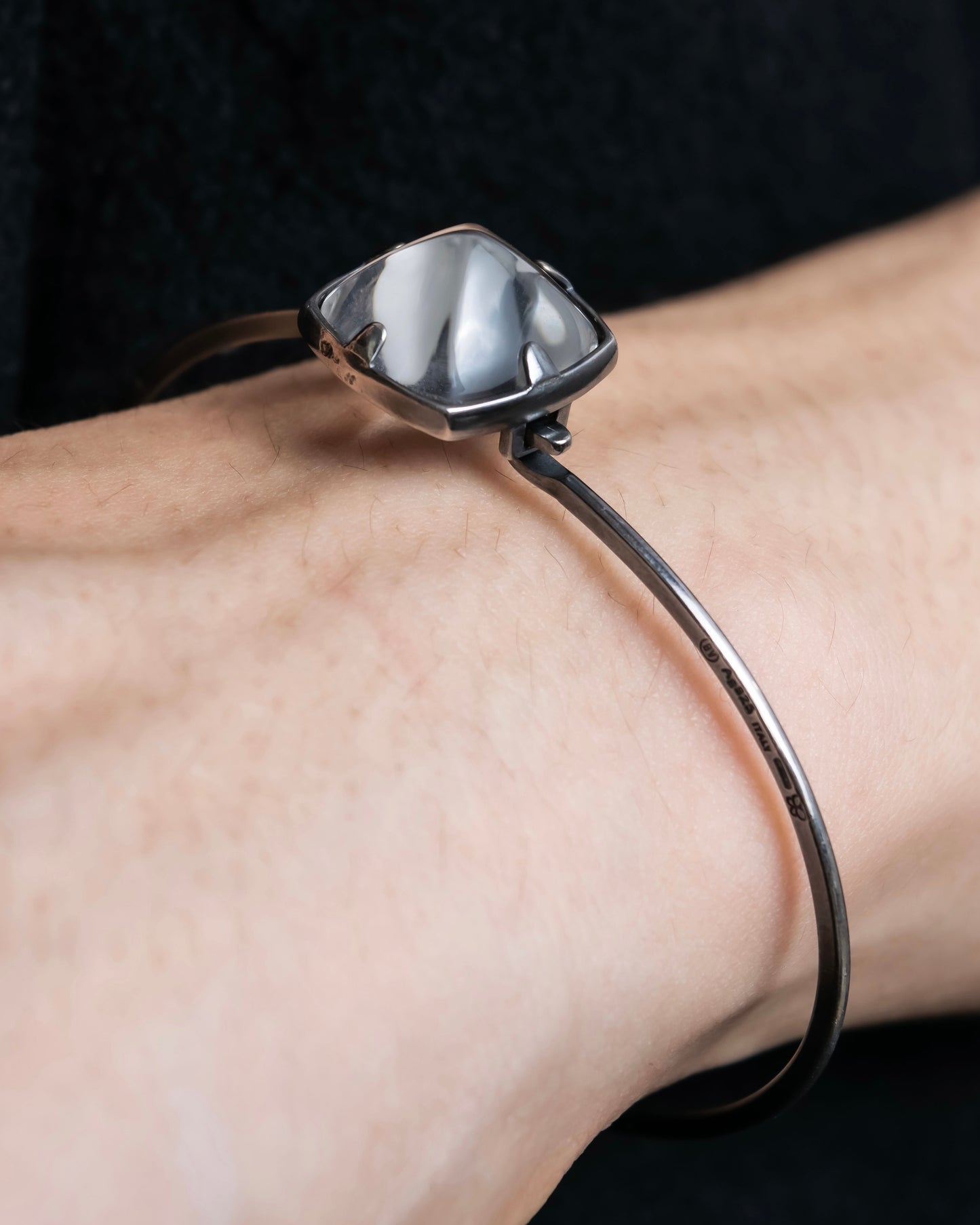 "BOTTEGA VENETA" Mirror top design monotone color bracelet