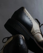 "ISSEY MIYAKE" Fade color wingtip leather shoes