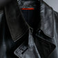 "PAUL SMITH" Military detail double-breasted sheepskin leather coat