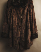 "ROBERTO VALENTINO" Reversible brown fur coat