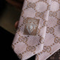 "GUCCI" 100% silk GG pattern jacquard weave neck tie