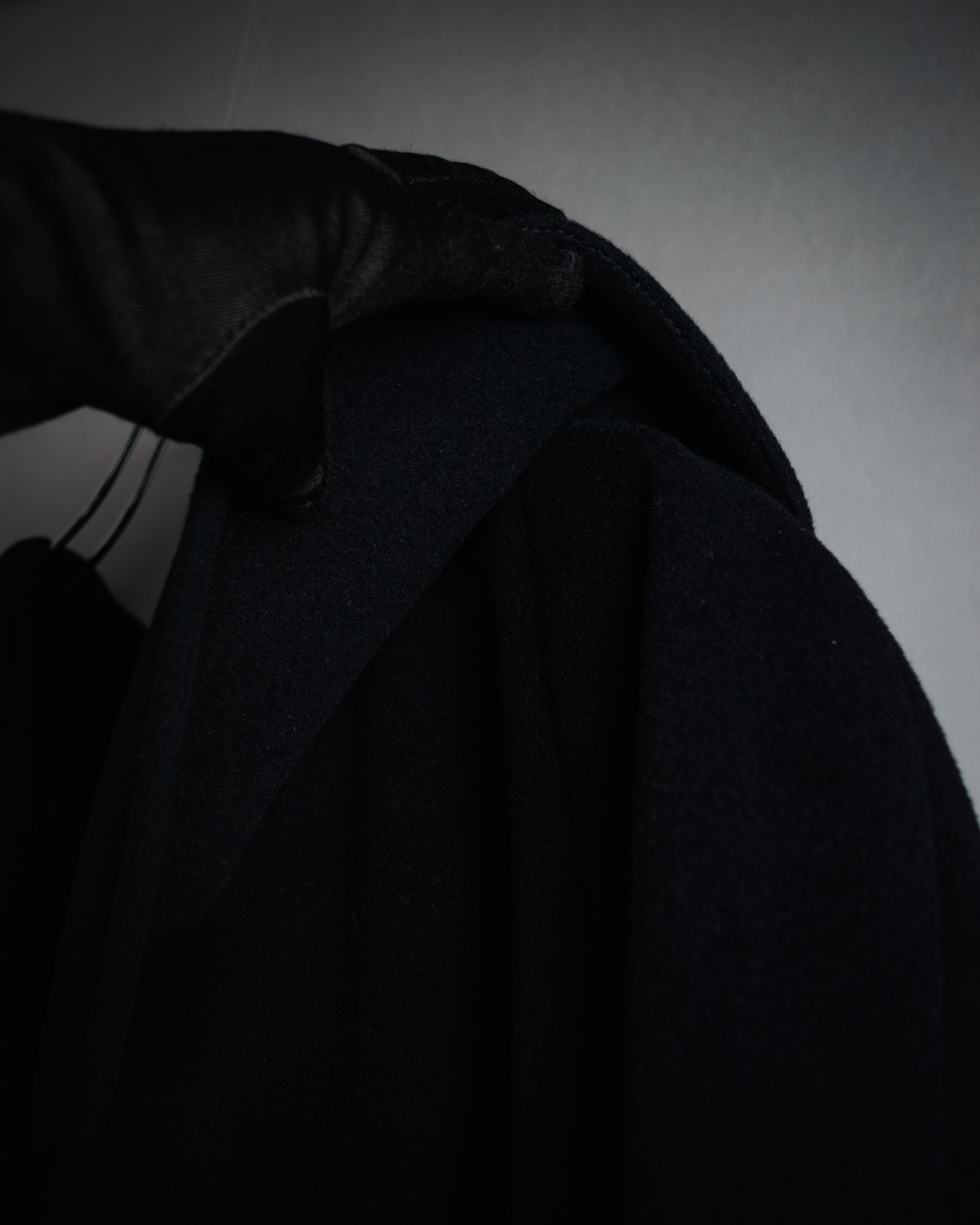 –SPECIAL– “Christian Dior” 80’s-90’s Angora blend sailor collar A-line coat