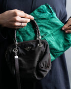 "BOTTEGA VENETA" 2way logo plate nylon bag