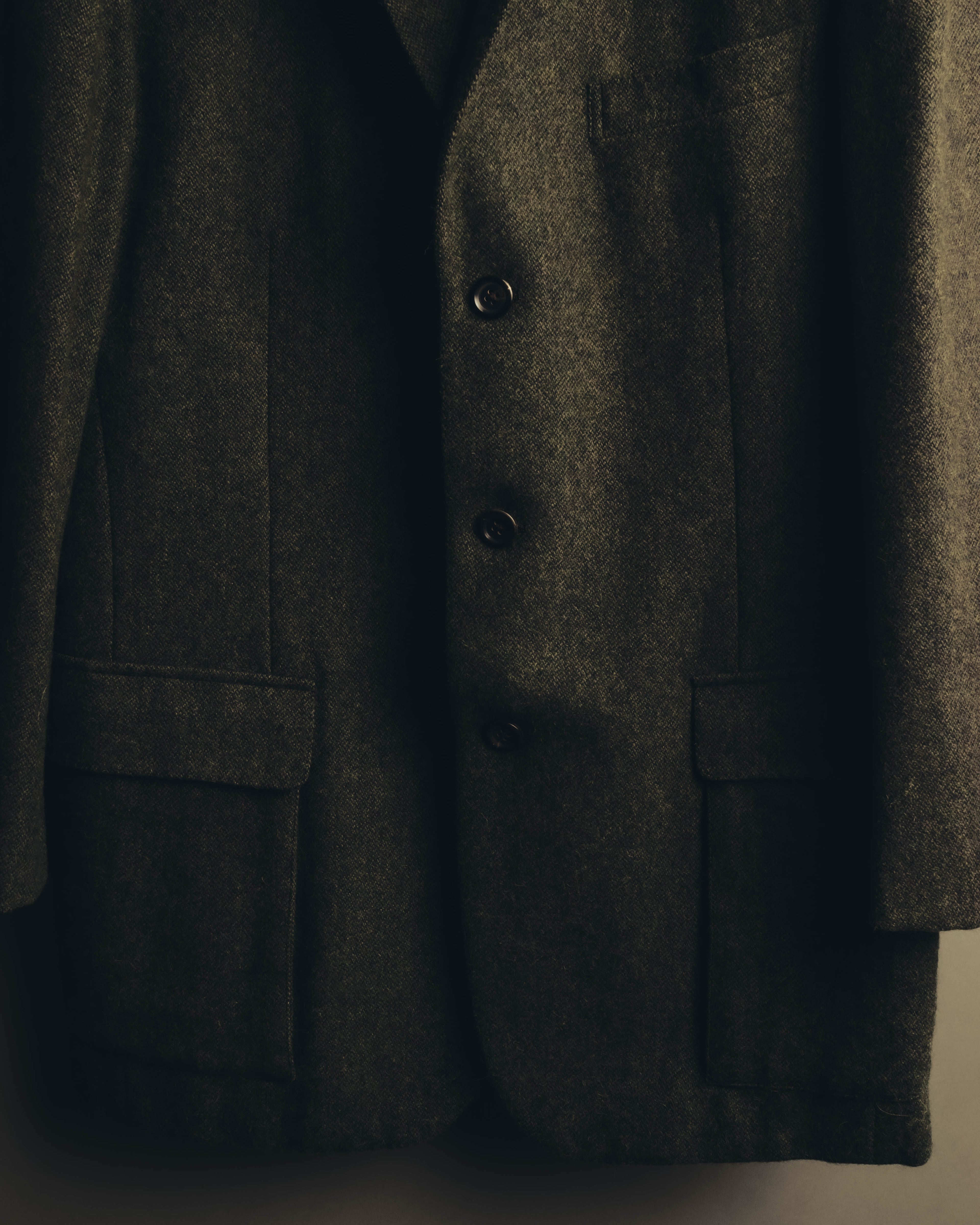 "BURBERRY LONDON" 00's-10's Classic wool tweed coat