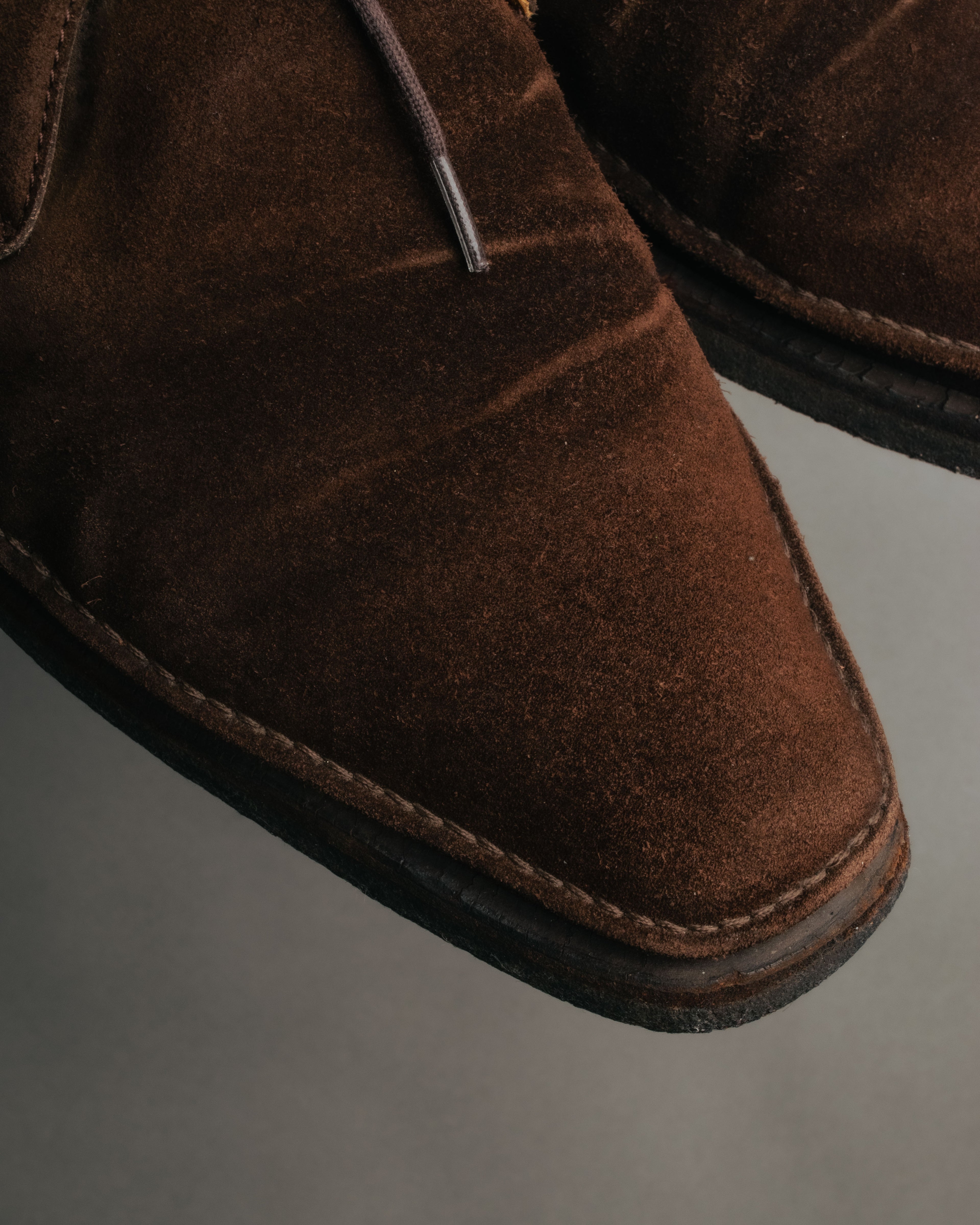 -SPECIAL- “HERMÈS” 1998-2003 Suede square toe chukka boots