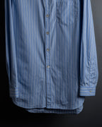 "GUCCI" Michele period brand code embroidered striped shirt