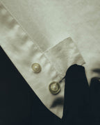 "Yves Saint Laurent" 80's-90's Classic off white dress shirt
