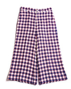 GUCCI by Alessandro Michele / Checkered Pattern Tweed Culotte Pants