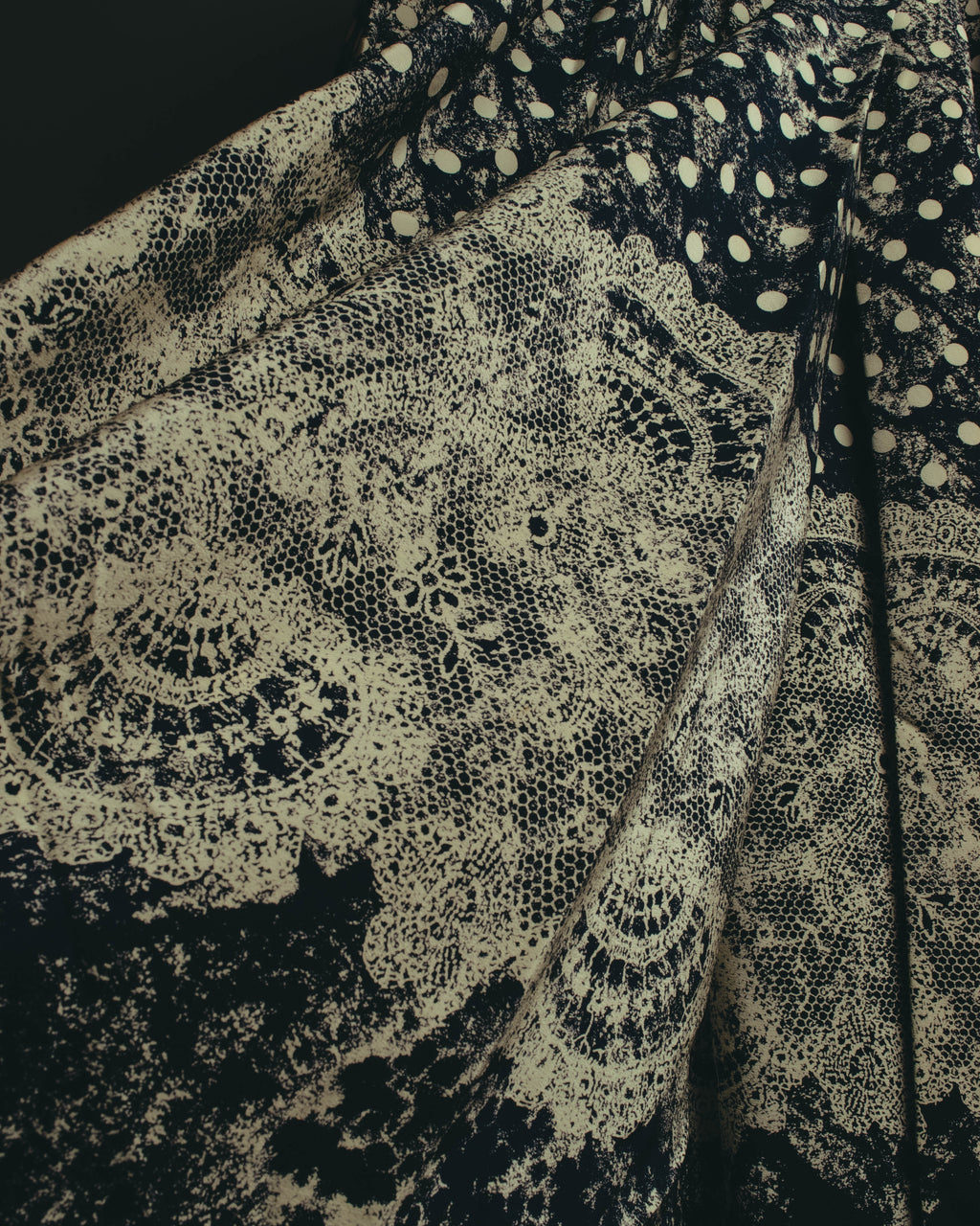 "Christian Dior" 80's-90's Elegant printed silk blouse