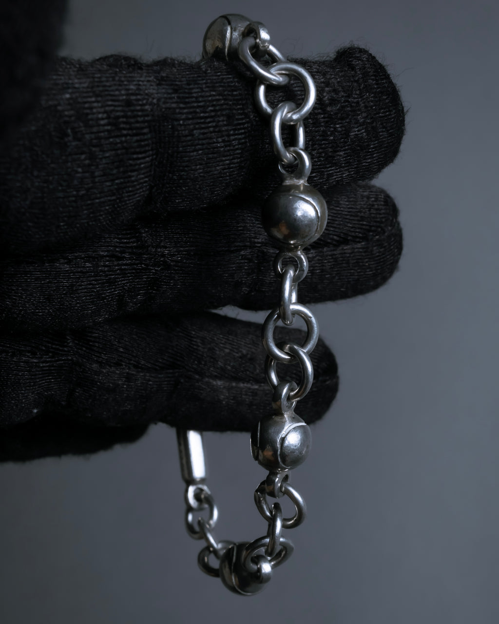 "GUCCI" Tennis racket motif silver bracelet