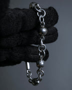 "GUCCI" Tennis racket motif silver bracelet