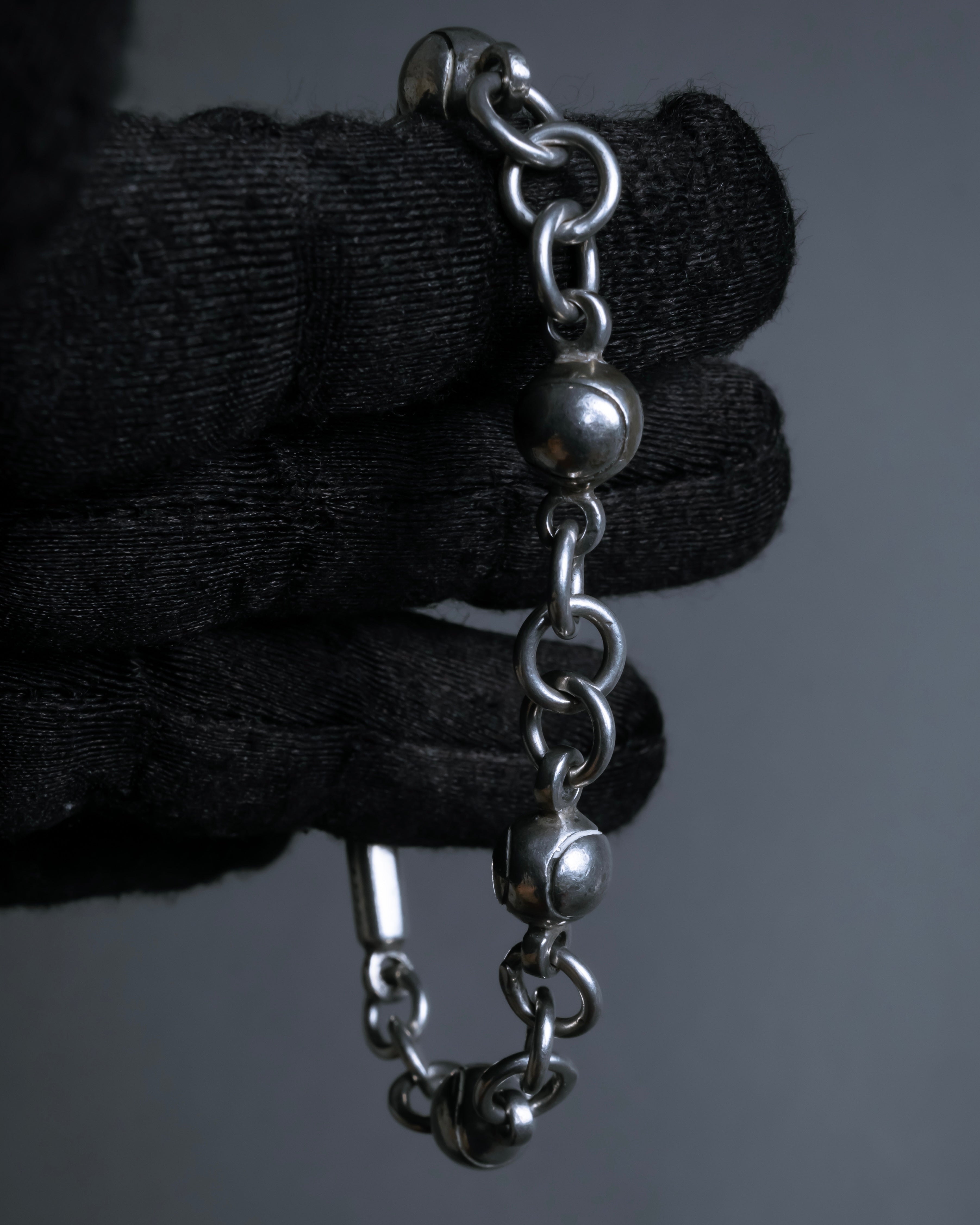 "GUCCI" Tennis racket motif silver bracelet