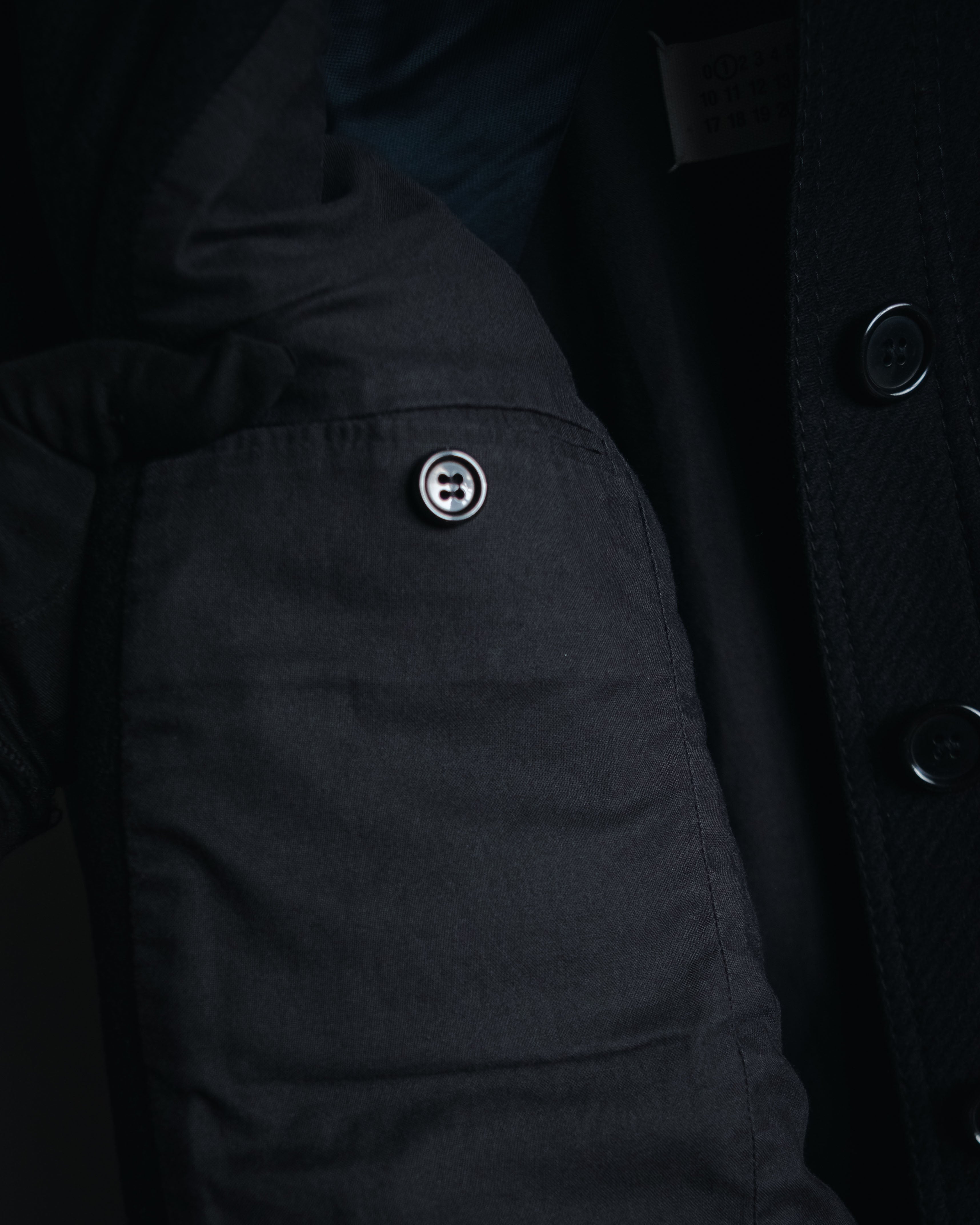 –SPECIAL– "Martin Margiela" 00’s rib knit collar wool cashmere jacket