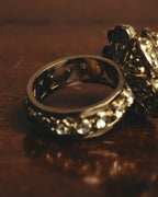 -SPDCIAL- “CHANEL” 99AW Repeated logo oval medallion ring