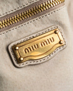 "MIU MIU" Overflap gold Parts design 2-way bag