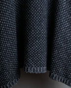 "DOLCE & GABBANA" Poncho silhouette waffle knit pullover