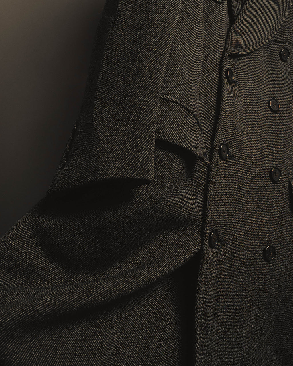 “GUCCI” Late 90’s-early 00’s military double breasted wool coat