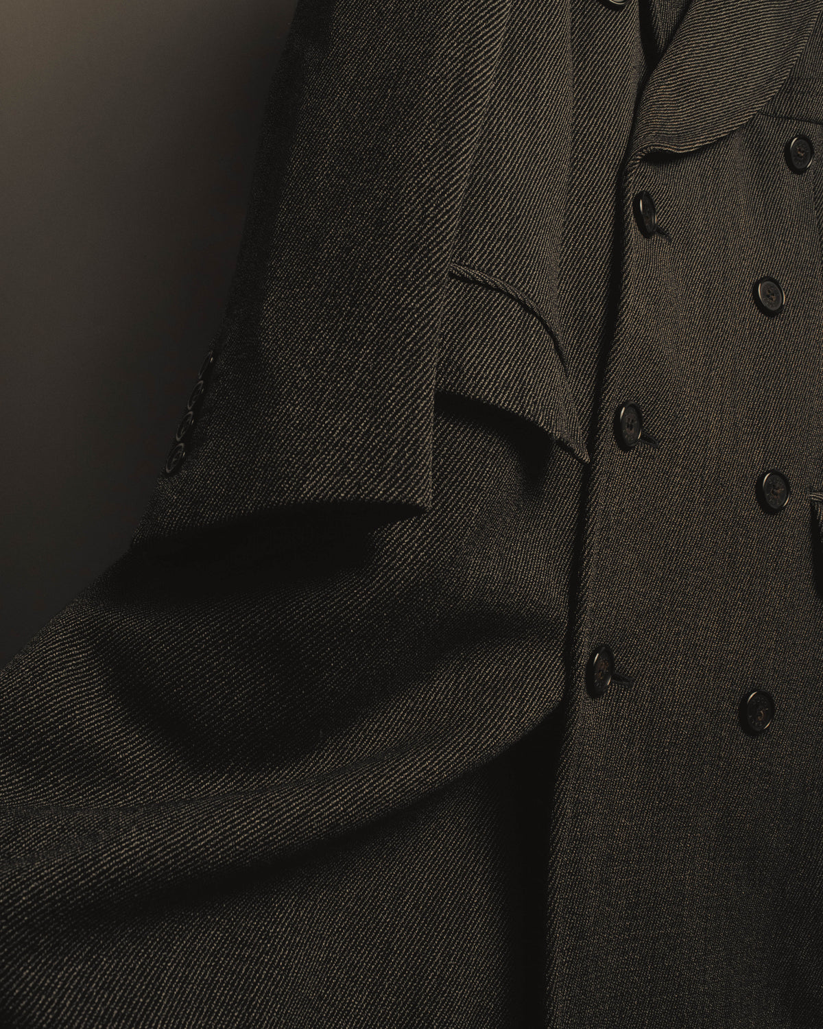 “GUCCI” Late 90’s-early 00’s military double breasted wool coat