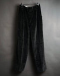 “Christian Dior MONSIEUR” 80’s-90’s Velour two tuck wide trousers