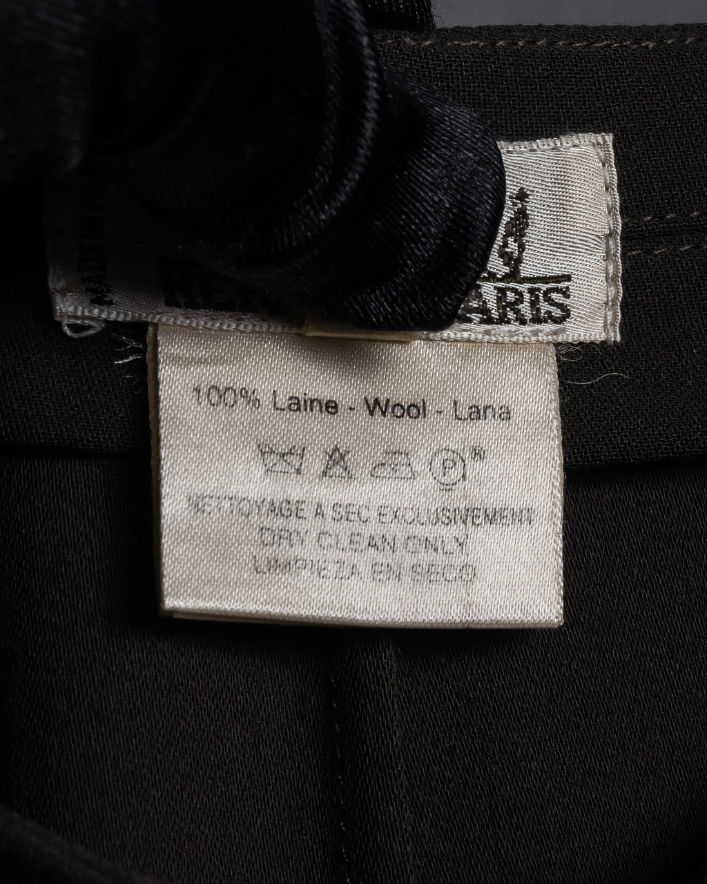 "HERMES" 90's Gold parts design derived from horse tack flared skirt