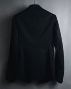 "Yves Saint Laurent" 2008AW Minimal sculpted wool jacket