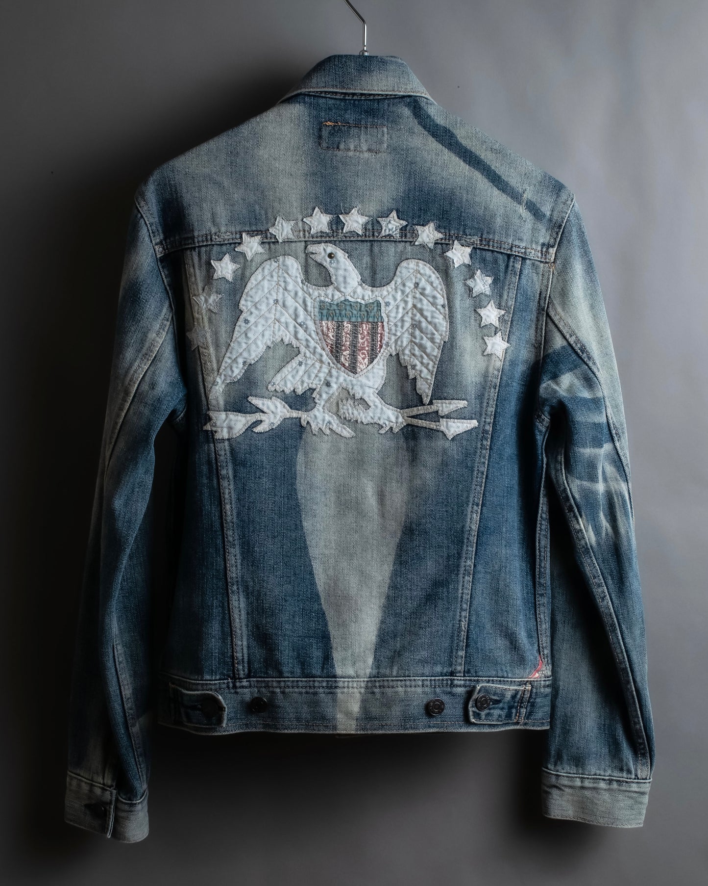 "Ralph Lauren" Eagle & star embroidered design denim jacket