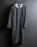"MACKINTOSH" Glen check pattern straight line dress