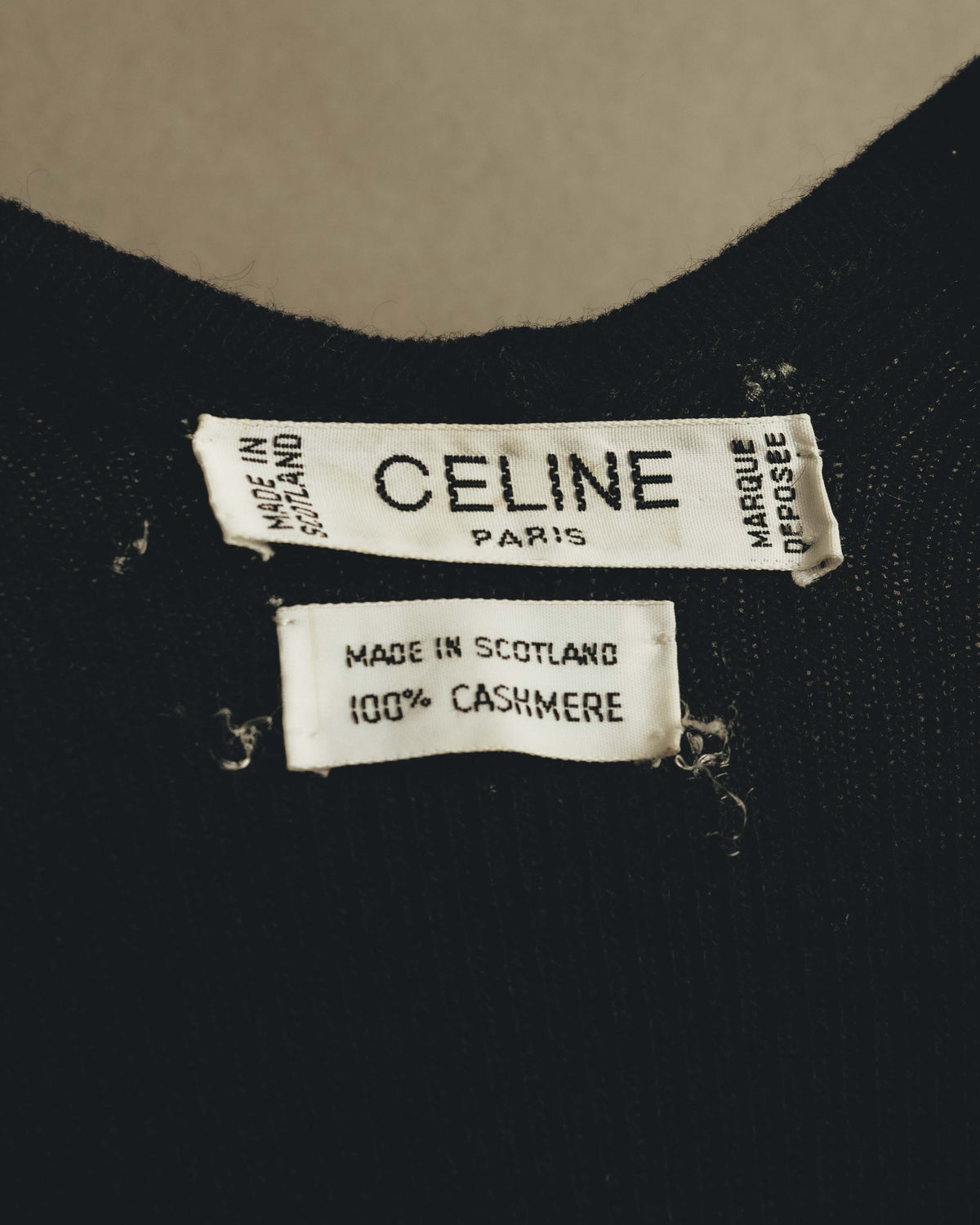 "CELINE" 80's Luxurious cashmere cape