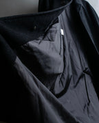 "BURBERRYS" Vintage stand collar concealed long coat