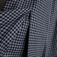 "Christian Dior" Houndstooth pattern wool cropped pleats skirt