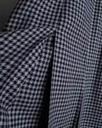 "Christian Dior" Houndstooth pattern wool cropped pleats skirt