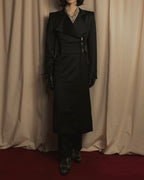 -SPECIAL- "YVES SAINT LAURENT rive gauche" 03 year Tom Ford period corset design long coat