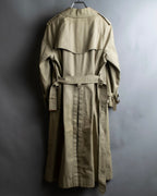 "BURBERRYS" Military detail long trench coat