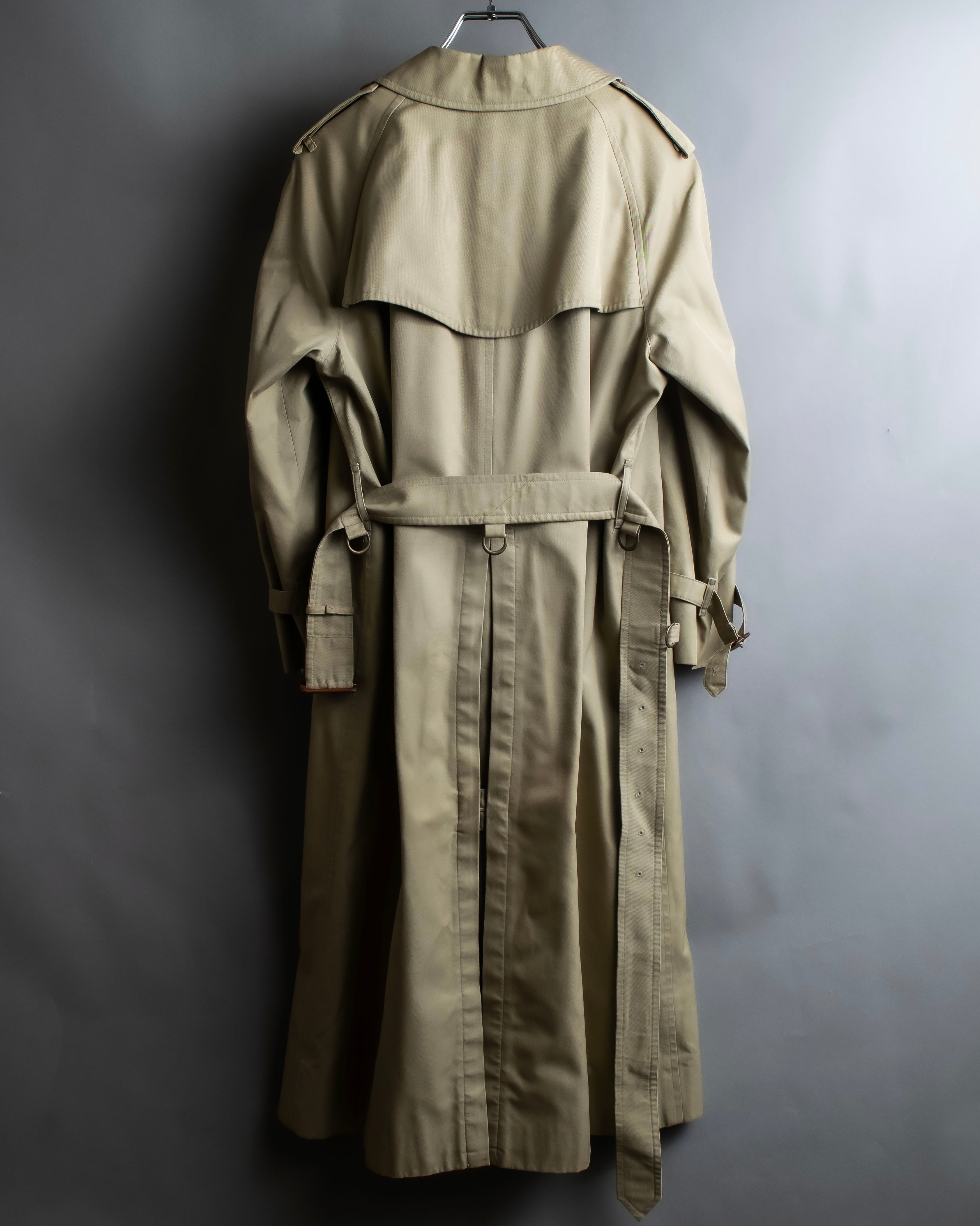 "BURBERRYS" Military detail long trench coat