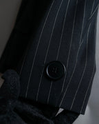 "Max Mara" Pinstripe short length tailored jacket