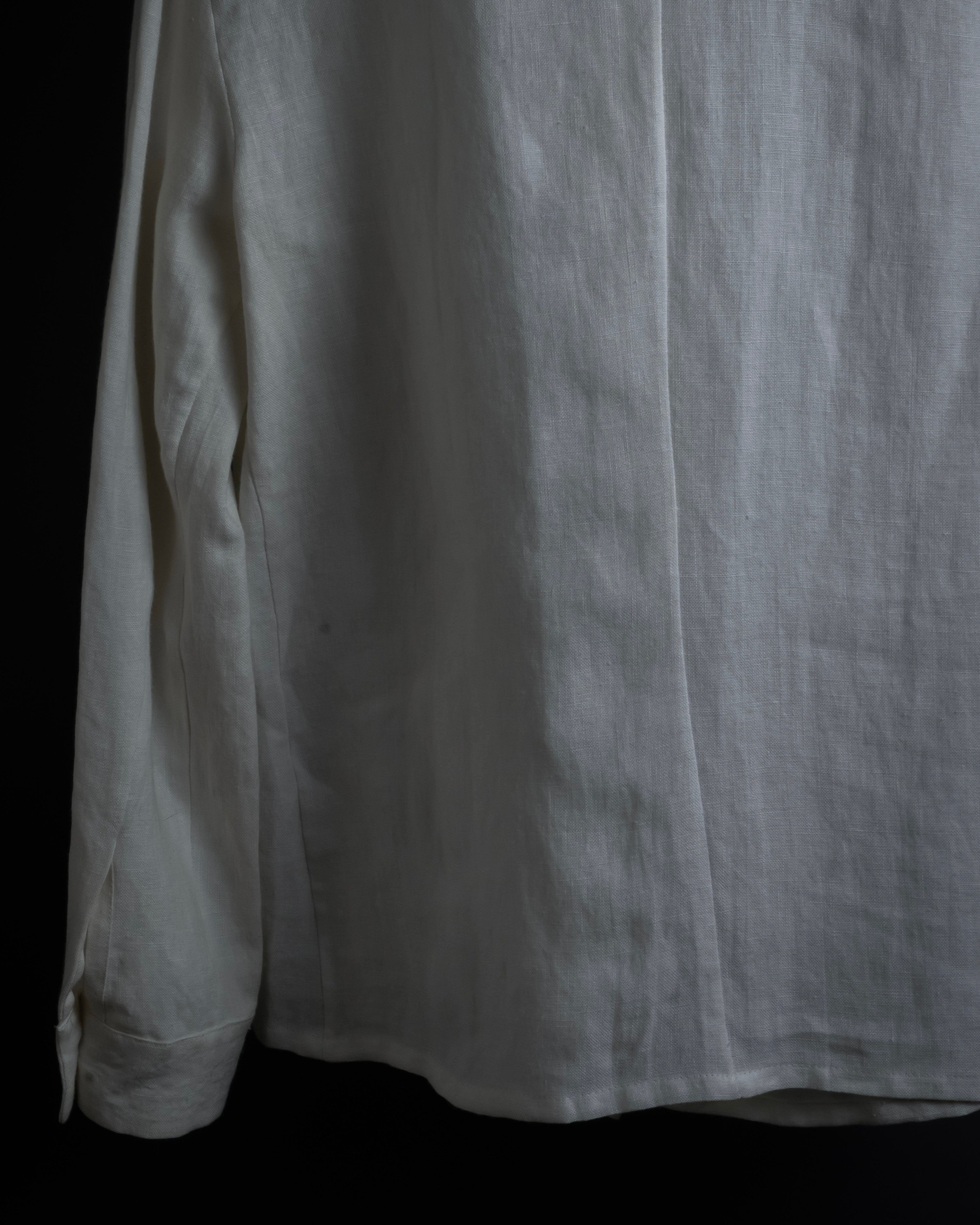 "LOEWE" 00's Fly front linen shirt