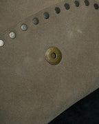 "CELINE" Studs design suede leather shoulder bag