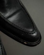 "PRADA" Apron stitch design long nose loafers